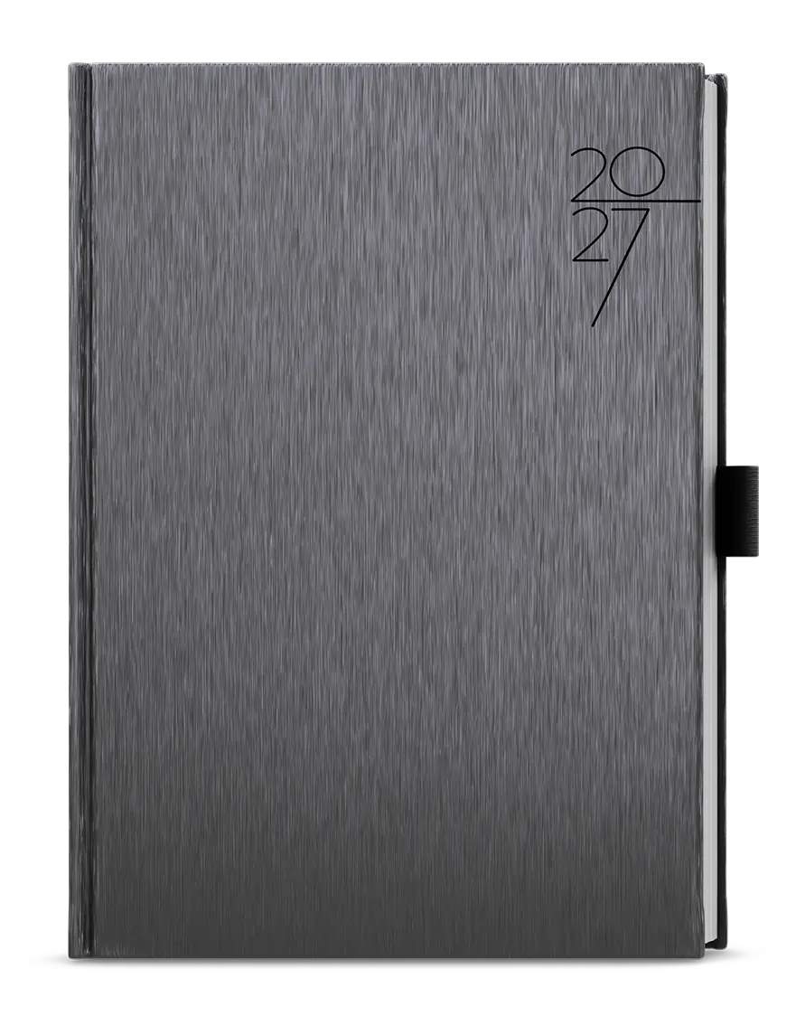 Diář 2027 Denní diář - David - ForMen - A5 - Grey