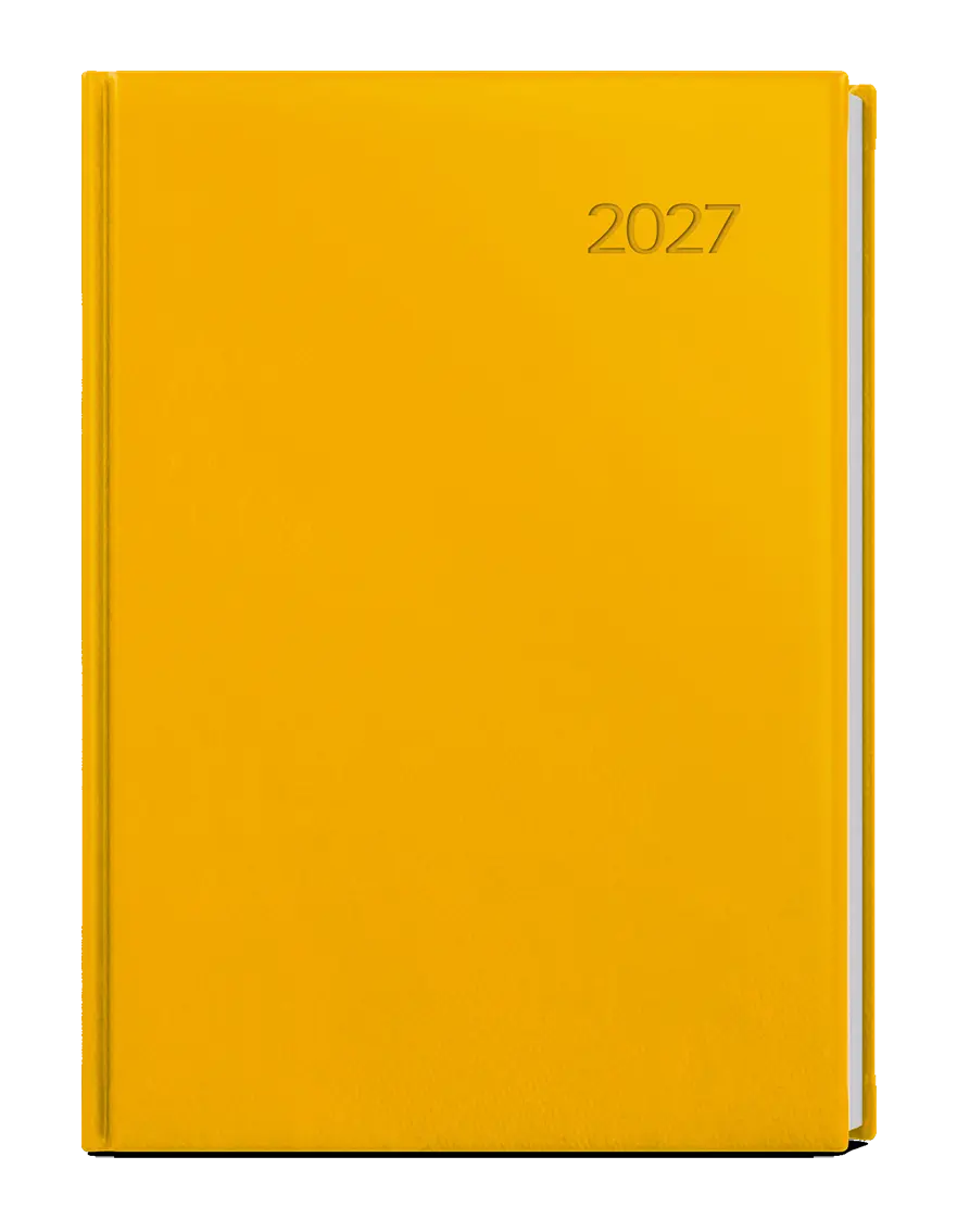 Diář 2027 Denní diář - David - Vivella - A5 - okrová