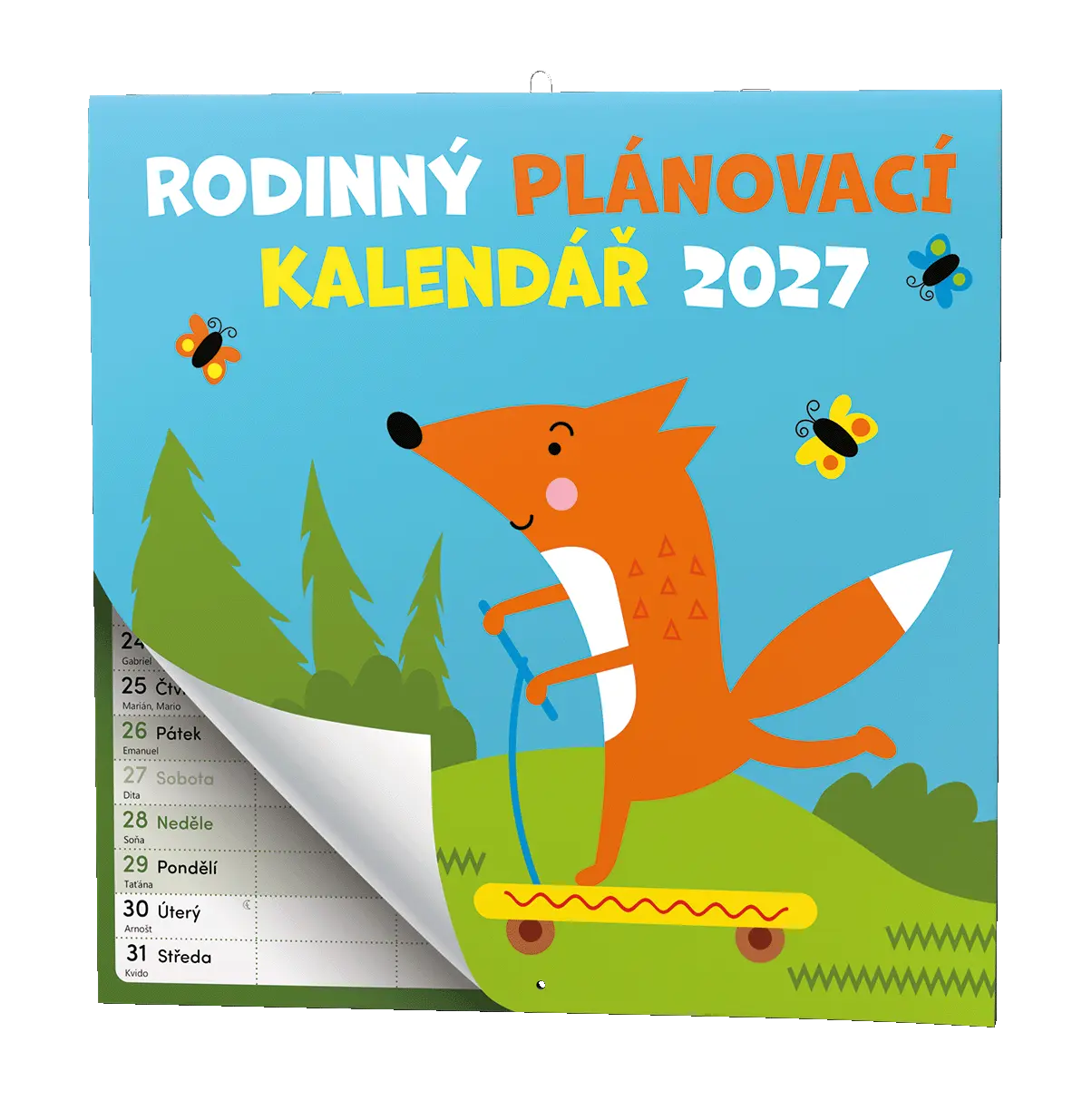 Nástěnný kalendář 2027 Nástěnný kalendář - Rodinný plánovací kalendář
