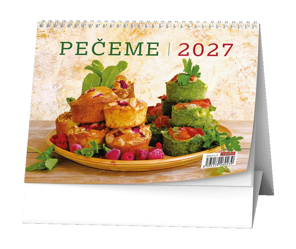 Stolní kalendář 2027 Stolní kalendář - Pečeme!