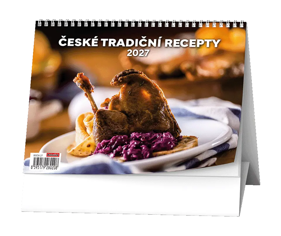 Stolní kalendář 2027 Stolní kalendář - České tradiční recepty