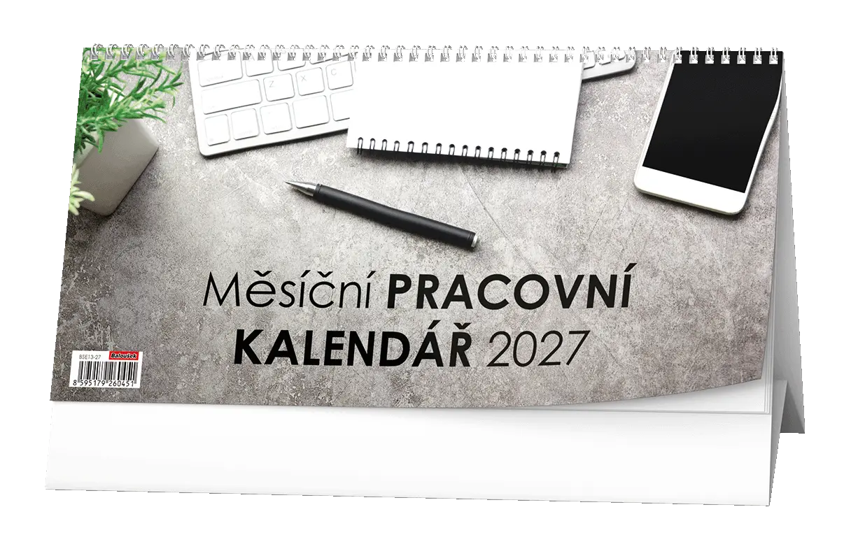 Stolní kalendář 2027 Stolní kalendář - Měsíční pracovní kalendář