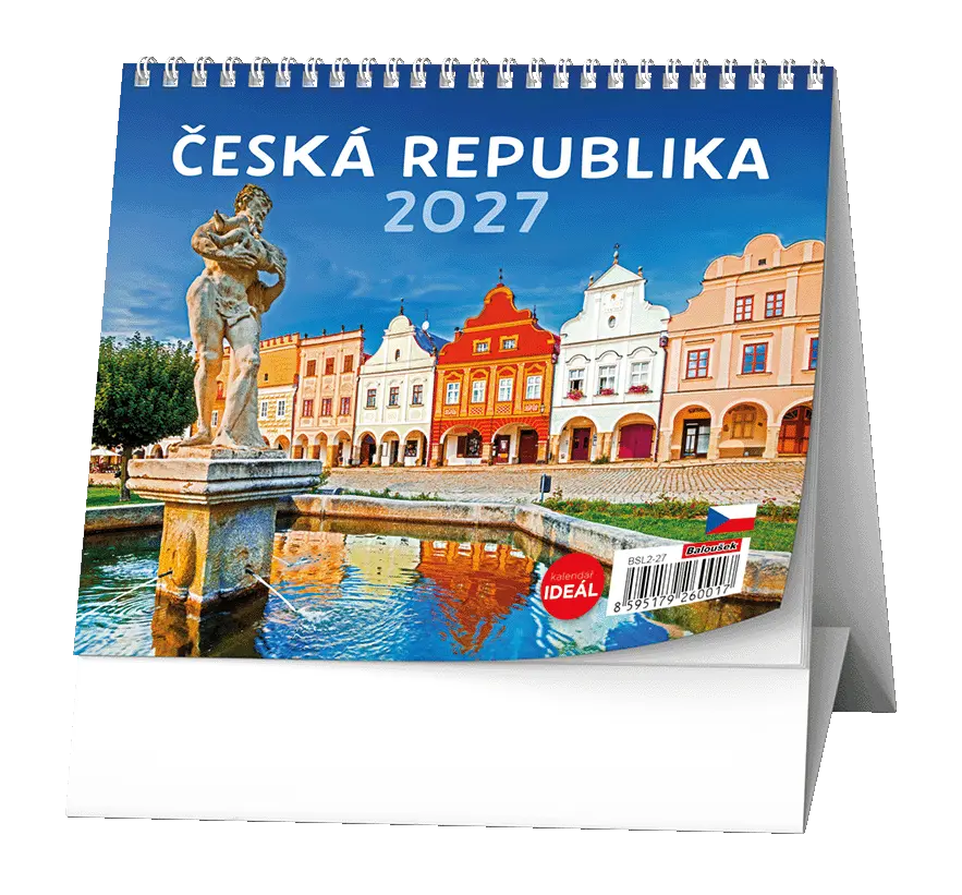 Stolní kalendář 2027 Stolní kalendář - IDEÁL - Česká republika
