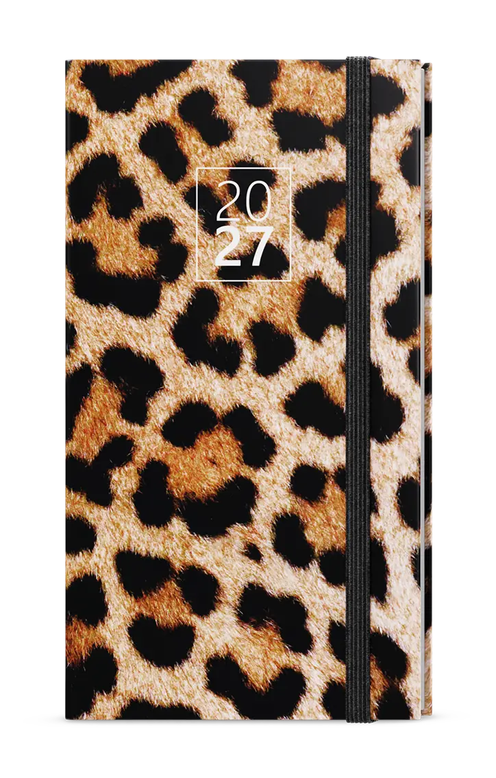 Diář 2027 Týdenní diář - Jakub - Lamino - kapesní - Leopard
