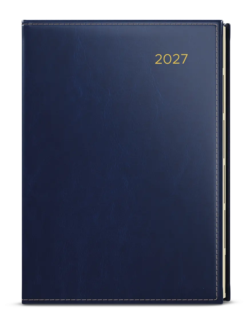 Diář 2027 Týdenní diář - Oskar - Premier - A5 - modrá