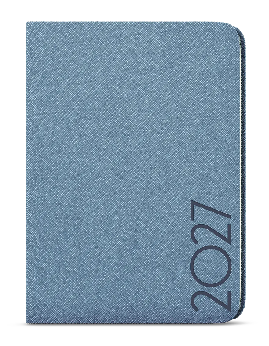 Diář 2027 Týdenní diář - Zoro - Tora - A5 - modrošedá