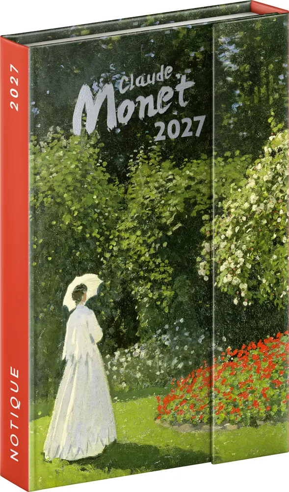 NOTIQUE Magnetic weekly planner Claude Monet 2027, 11 x 16 cm