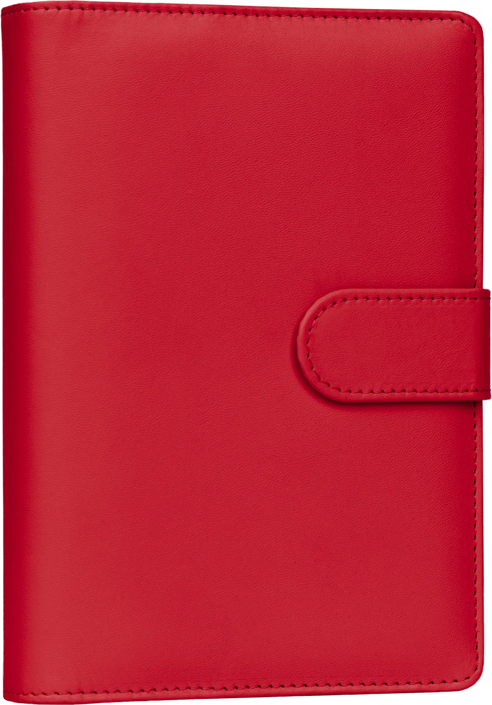 NOTIQUE Refill – Týdenní kroužkový diář s vyměnitelnými listy 2027, sytě červený, 12,5 x 19 cm