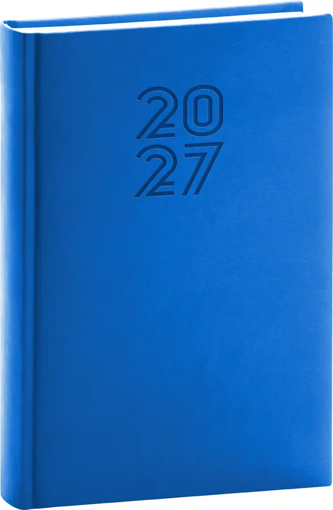 NOTIQUE Denní diář Aprint 2027, modrý, 15 x 21 cm