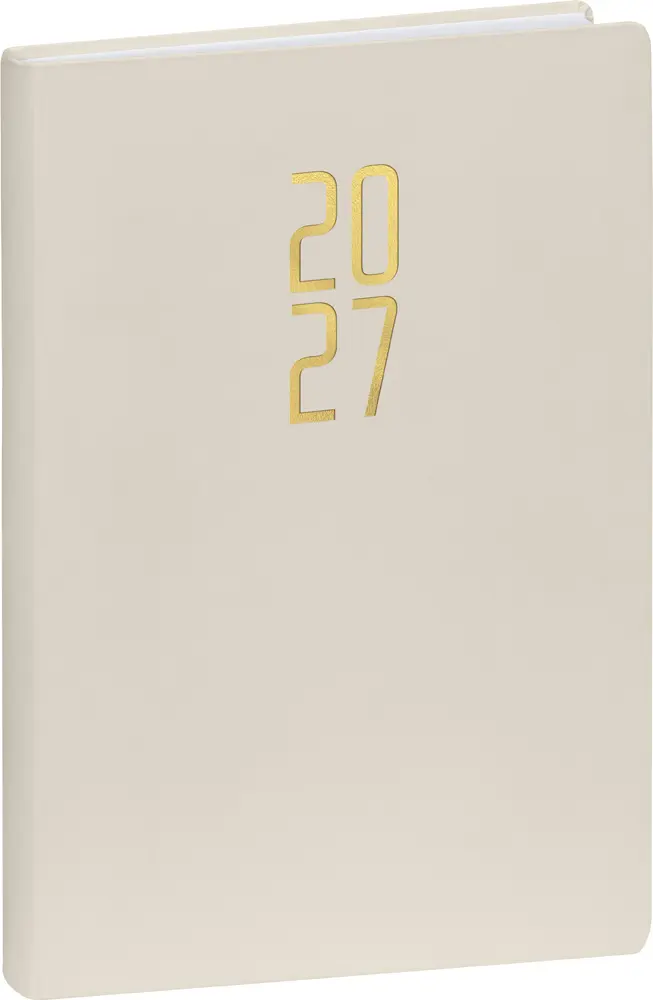 NOTIQUE Denní diář Ponza 2027, krémový, 15 x 21 cm