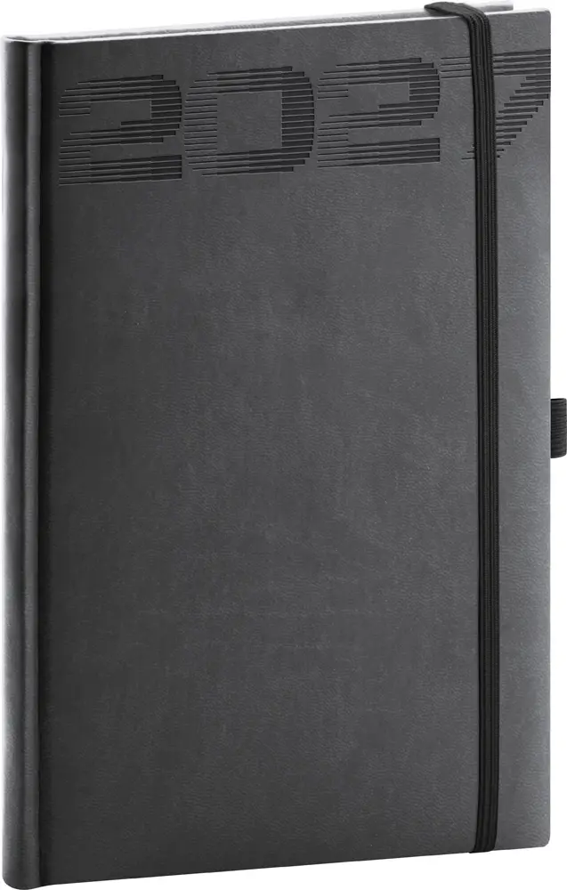 NOTIQUE Týdenní diář Aprint Top 2027, černý, 15 x 21 cm