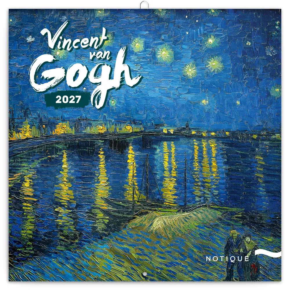 NOTIQUE Grid calendar Vincent van Gogh 2027, 30 x 30 cm