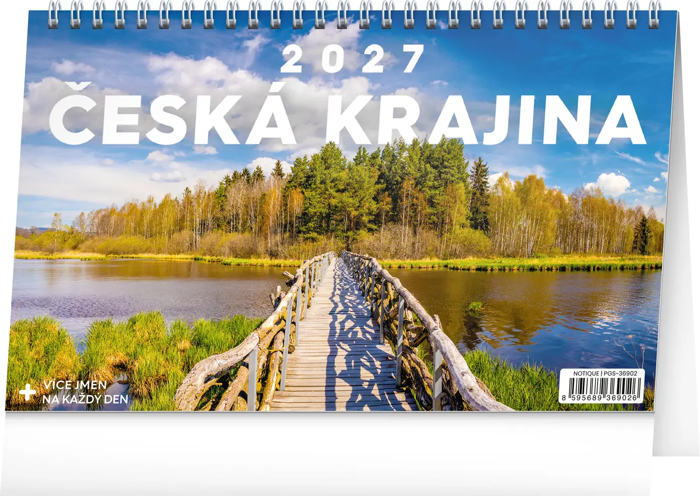NOTIQUE Stolní kalendář Česká krajina 2027, 23,1 x 14,5 cm