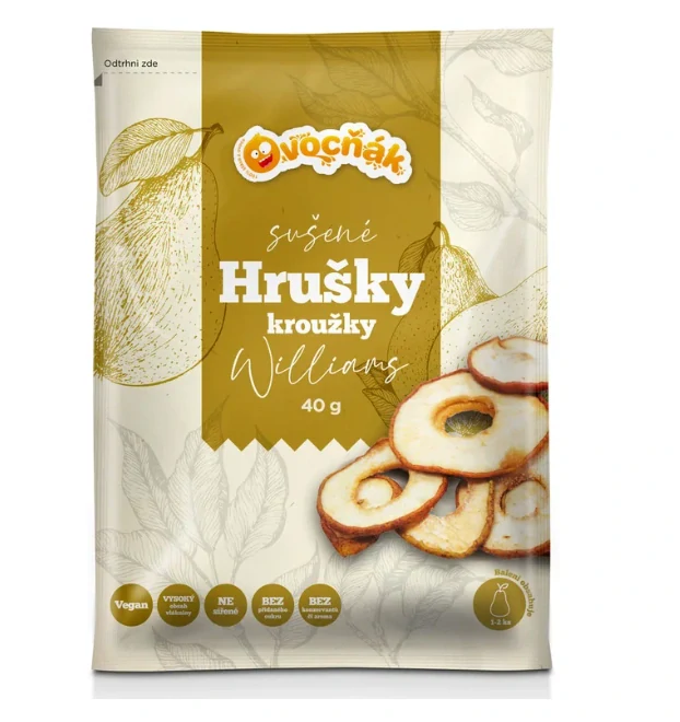 Sušené hruškové kroužky 25g