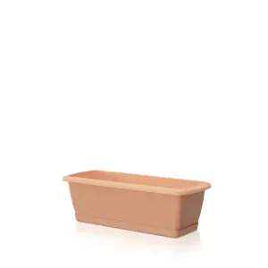 Truhlík s miskou Respana set 59cm terakota