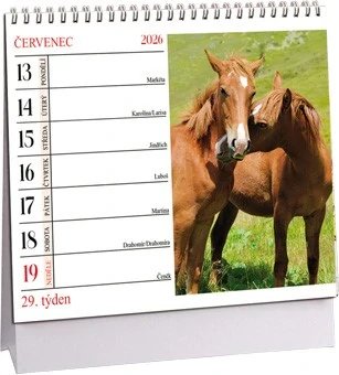 Kalendář Koně mini 2026