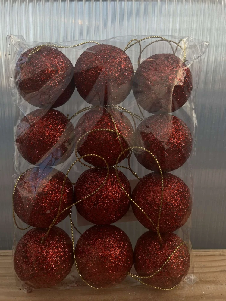 Vánoční dekorace - Mašle 5cm 8ks/bal