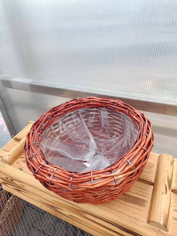 Proutěná mísa hnědá 30x12cm