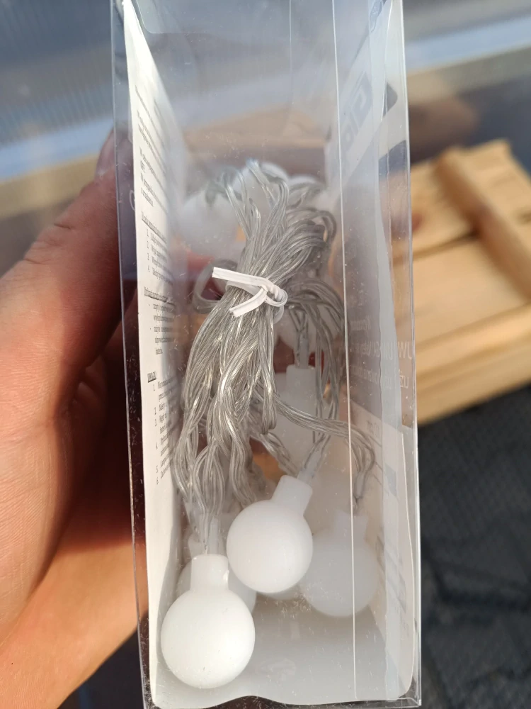 LED osvětlení - bílé kuličky teplé 20kuliček 