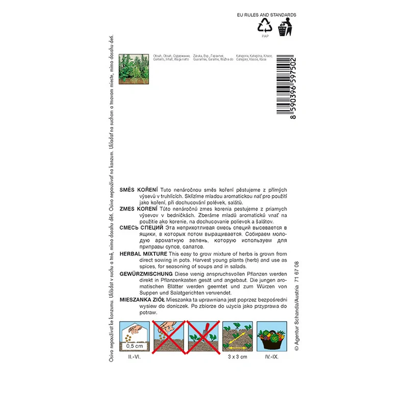 Směs koření - osivo 