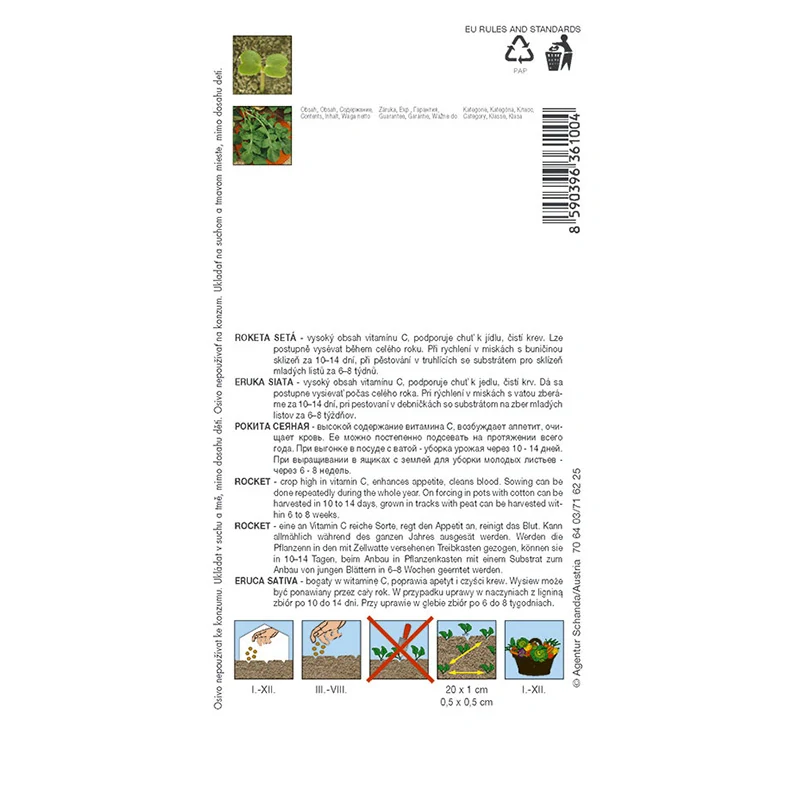 Roketa setá Rukola - osivo