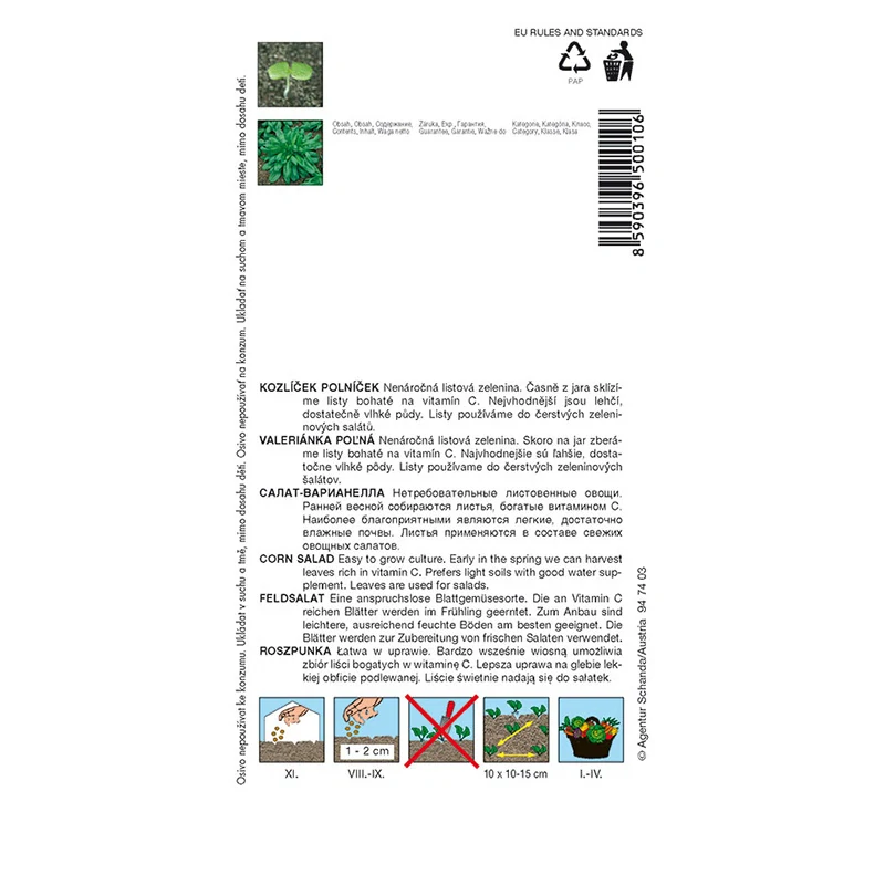 Kozlíček polníček Larged Leaved - osivo 