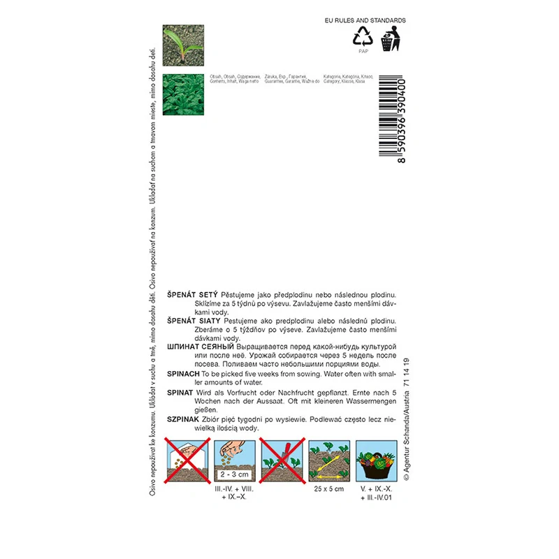 Špenát setý Winterriesen - osivo 