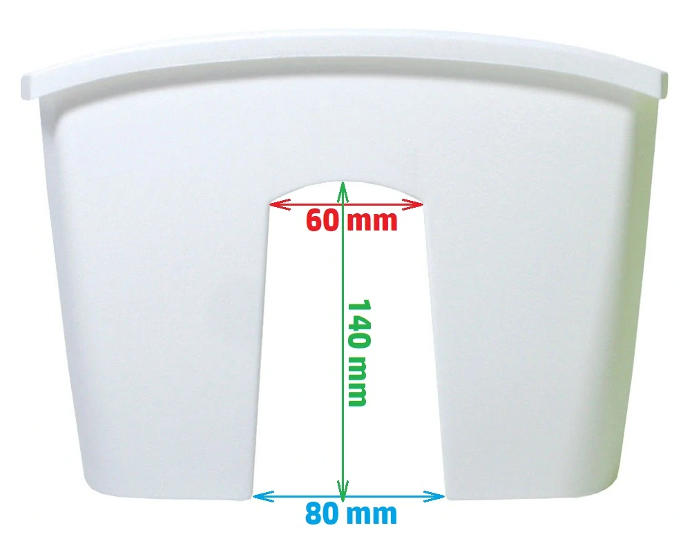 Truhlík na zábradlí CROWN 24,2 cm - terakota