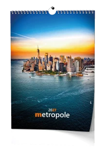 Nástěnný kalendář 2027 Nástěnný kalendář - Metropole - A3