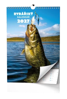 Nástěnný kalendář 2027 Nástěnný kalendář - Rybářský kalendář  - A3