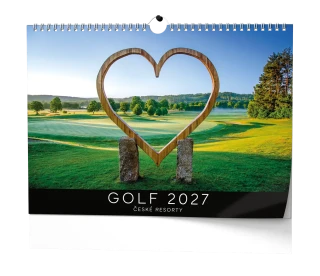 Nástěnný kalendář 2027 Nástěnný kalendář - Golf - české resorty
