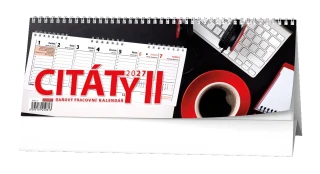 Stolní kalendář 2027 Stolní kalendář - Pracovní kalendář CITÁTY II
