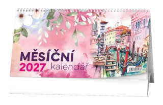 Stolní kalendář 2027 Stolní kalendář - Měsíční kalendář (měsíční kalendárium)