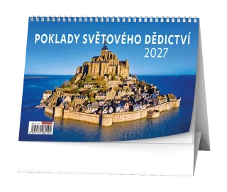 Stolní kalendář 2027 Stolní kalendář - Poklady světového dědictví
