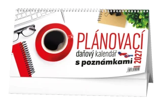 Stolní kalendář 2027 Stolní kalendář - Plánovací daňový kalendář s poznámkami