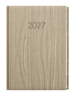 Diář 2027 Týdenní diář - Oskar - Wood - A5 - světle hnědá
