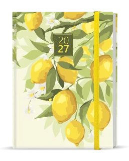Diář 2027 Týdenní diář - Prokop - Lamino - B6 - Citron