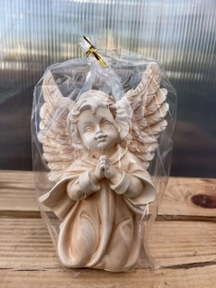 Andělíček - sádrová figurka v. 17cm krémová