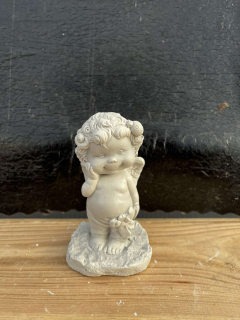 Andělíček - sádrová figurka v.10cm šedá