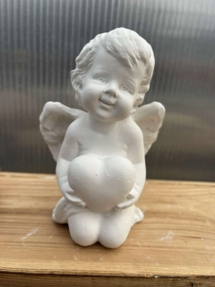 Andělíček - sádrová figurka v.12cm bílá