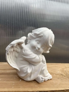 Andělíček - sádrová figurka v.11cm bílá