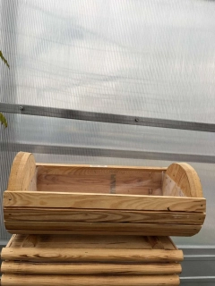 Dřevěný květináč - válec - 60.5x27x26