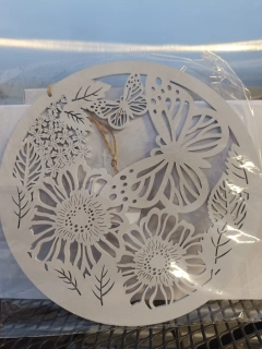 Vánoční dekorace - k zavěšení - koule bílá - 25cm