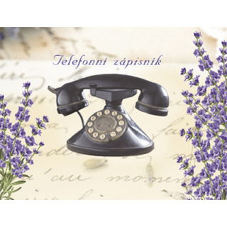 Telefonní zápisník - levandule-