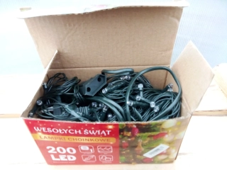 Vánoční 200LED světýlka 16m červené