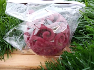 Vánoční koule červená 10cm