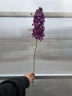 Umělá květina - Hyacint fialový 52cm