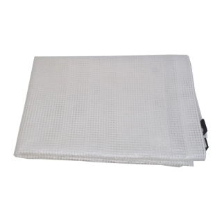 TOPTRADE plachta krycí, průhledná, s kovovými oky, 2 x 3 m, 120 g / m2