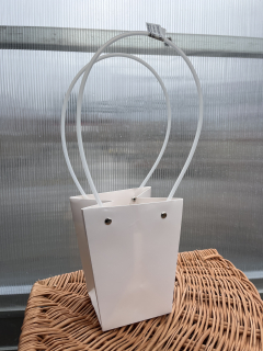 Dárková taška - kabelka bílá 33x12cm
