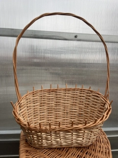 Proutěný košík- přírodní 45x37x18cm